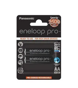 Akku, AA (Bleistift), 2x2500 mAh, PANASONIC Eneloop PRO